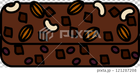 チョコとナッツのパウンドケーキ チョコとナッツのパウンドケーキ 121287208