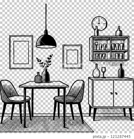 Fashionable living room Fashionable living room 121287445