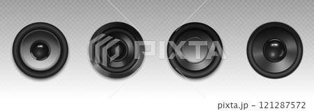 3d music loudspeaker. Stereo sound speaker system 121287572