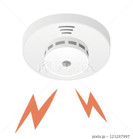シンプルなイラスト_火災警報器 121287997