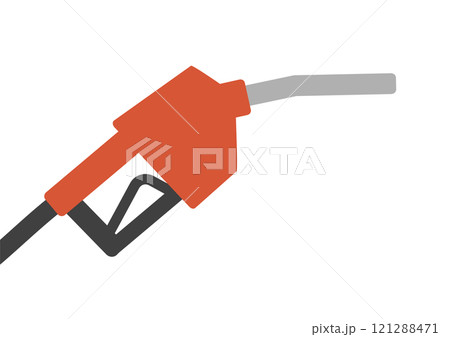 ガソリンを入れるための給油ノズルのベクターイラスト 121288471