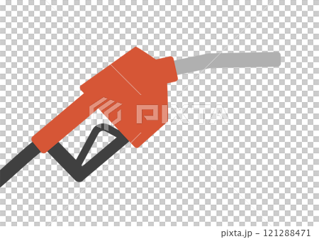 ガソリンを入れるための給油ノズルのベクターイラスト 121288471