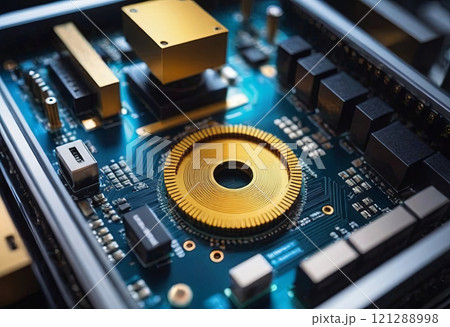 microchip close up electronic background 121288998