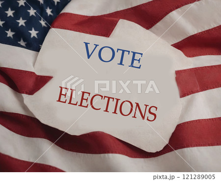United States of America flag election background 121289005