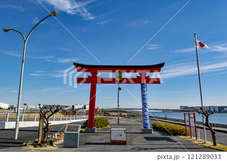 羽田空港　旧穴守稲荷神社　大鳥居　国土交通省管理 121289033