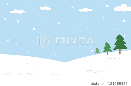 Winter background illustration of snow-covered hills. Winter background illustration of snow-covered hills. 121289525