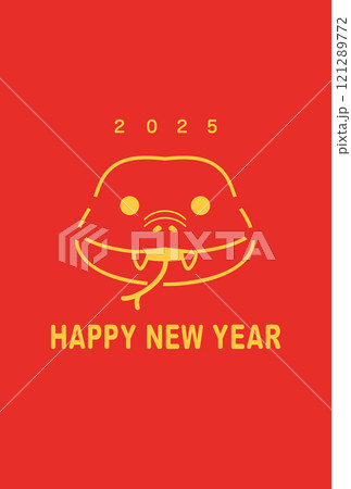 年賀状　2025年　巳年 121289772