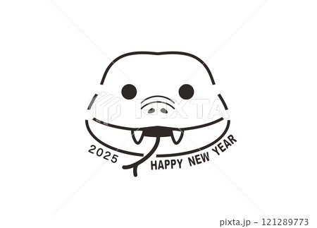 年賀状　2025年　巳年 121289773