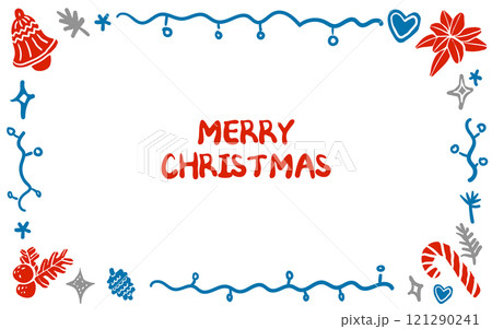 An illustration of a Christmas card An illustration of a Christmas card 121290241