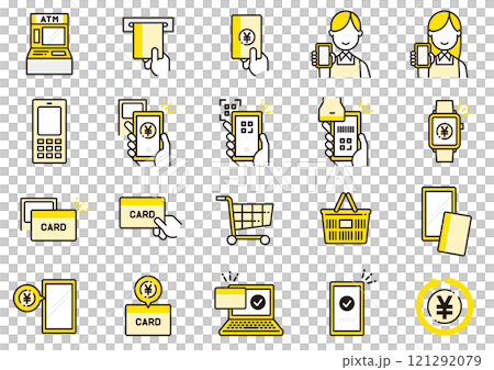 無現金支付圖示 03 無現金圖標 無現金支付圖示 03 無現金圖標 121292079