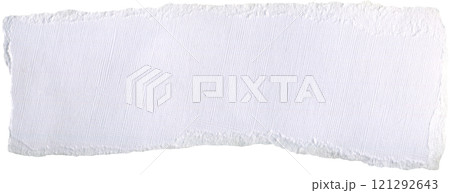 Realistic torn white paper texture. For DIY projects, scrapbooking and collage 121292643