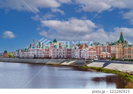Embankment of the Malaya Kokshaga river, Yoshkar-Ola, Russia 121292915