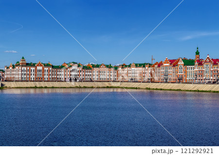 Embankment of the Malaya Kokshaga river, Yoshkar-Ola, Russia 121292921