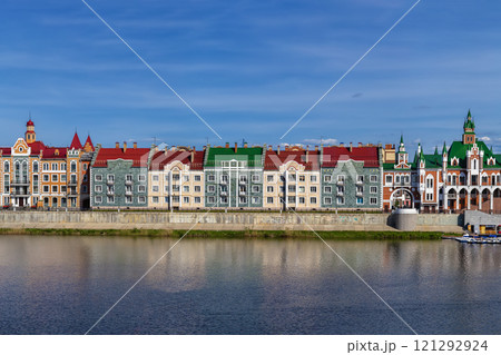 Embankment of the Malaya Kokshaga river, Yoshkar-Ola, Russia 121292924