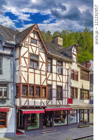 Street in Monschau, Germany Street in Monschau, Germany 121292957