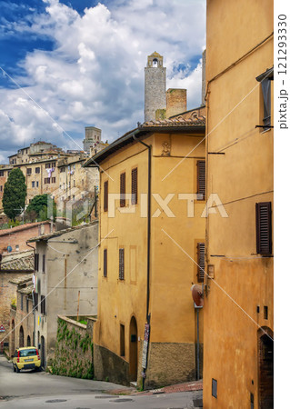 Street in San Gimignano, Italy Street in San Gimignano, Italy 121293330