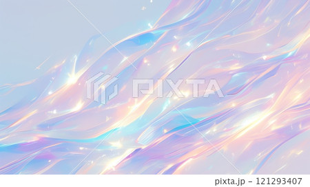 Ethereal swirls on a holographic gradient background Ethereal swirls on a holographic gradient background 121293407