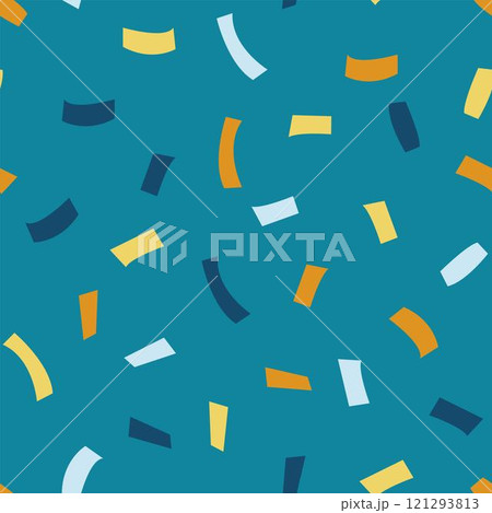 Rectangular confetti particles seamless pattern 121293813