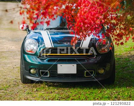 紅葉とミニクロスオーバー 紅葉とミニクロスオーバー 121293822