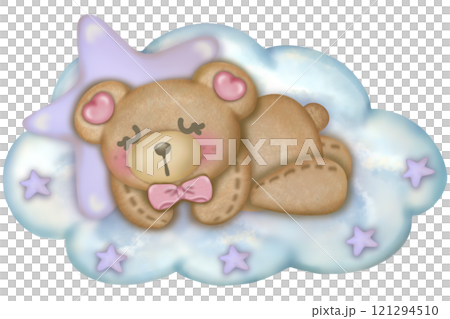 Teddy bear character cute baby girl, Hand drawn pastel color for baby newborn childish greeting cards or invitations. Colorful drawing. Teddy bear character cute baby girl, Hand drawn pastel color for baby newborn childish greeting cards or invitations. Colorful drawing. 121294510