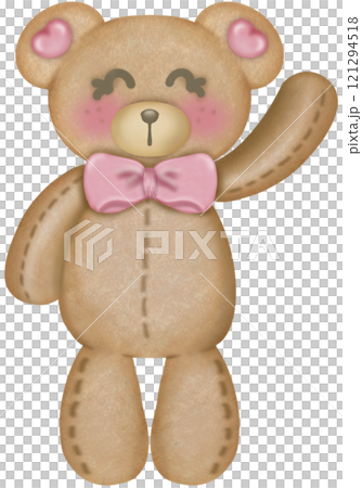 Teddy bear character cute baby girl, Hand drawn pastel color for baby newborn childish greeting cards or invitations. Colorful drawing. Teddy bear character cute baby girl, Hand drawn pastel color for baby newborn childish greeting cards or invitations. Colorful drawing. 121294518