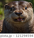 カワウソのアップ画像 121294594
