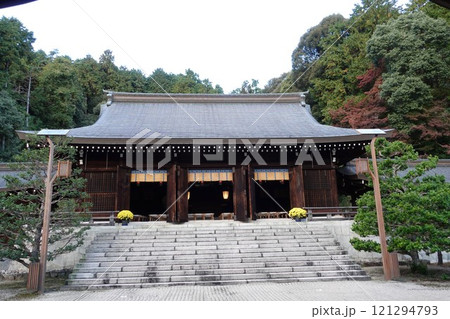 滋賀県大津市 近江神宮内拝殿 滋賀県大津市 近江神宮内拝殿 121294793