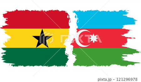 Azerbaijan and Ghana grunge flags connection vector Azerbaijan and Ghana grunge flags connection vector 121296978