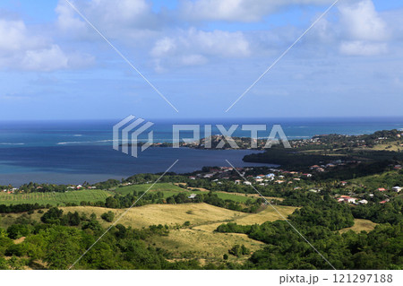 landscape of Martinique island, french west indies 121297188