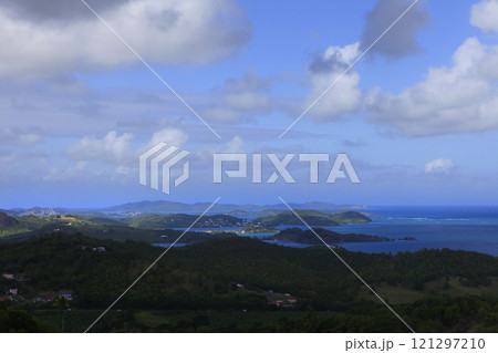 landscape of Martinique island, french west indies 121297210