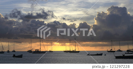 landscape of Martinique island, french west indies 121297228