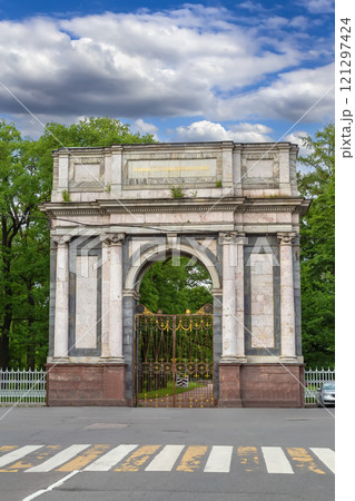 Orlovsky Gate, Pushkin, Russia 121297424