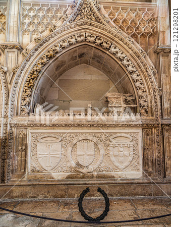 Inside the church of the Monastery of Santa Maria da Vitoria, Our Lady of the Victory at Batalha, Portugal Inside the church of the Monastery of Santa Maria da Vitoria, Our Lady of the Victory at Batalha, Portugal 121298201