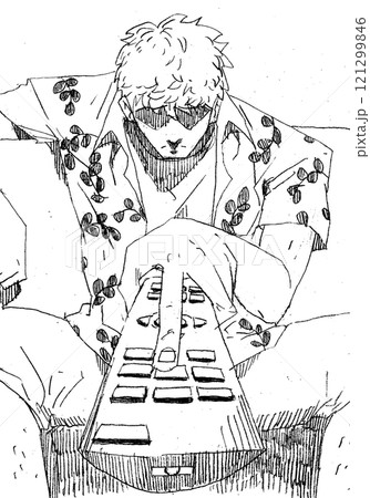 テレビのチャンネルを変える男 テレビのチャンネルを変える男 121299846