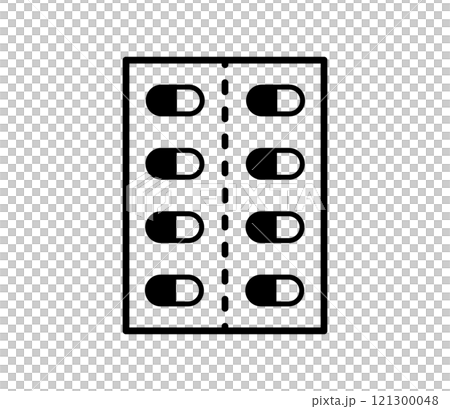 Simple capsule illustration vector Simple capsule illustration vector 121300048