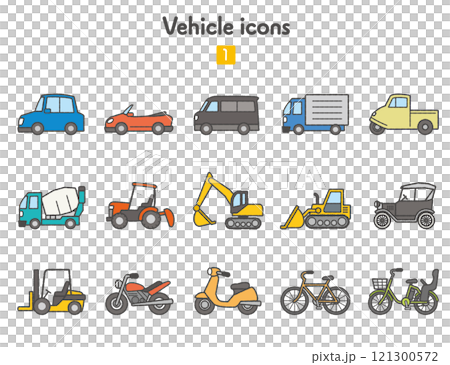 Vehicle icon collection 1 Vehicle icon collection 1 121300572