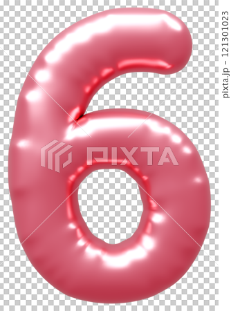 3D image_balloon_6_pink 121301023