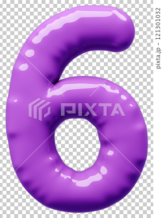 3D image_balloon_6_purple 121301032
