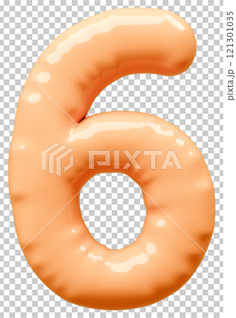 3D image_balloon_6_orange 121301035