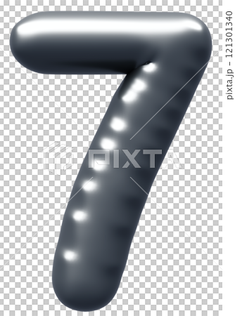 3D image_balloon_7_silver 121301340
