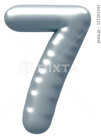 3D画像_風船_7_シルバー 121301341