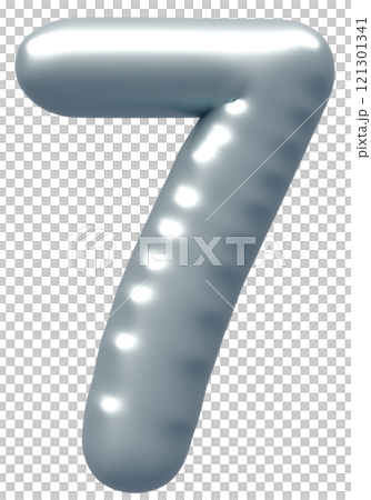 3D画像_風船_7_シルバー 121301341