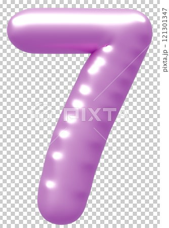 3D画像_風船_7_紫 121301347