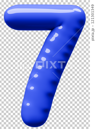 3D image_balloon_7_blue 3D image_balloon_7_blue 121301349