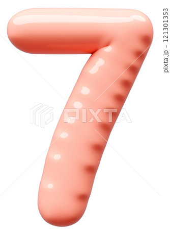 3D画像_風船_7_ピンク 3D画像_風船_7_ピンク 121301353