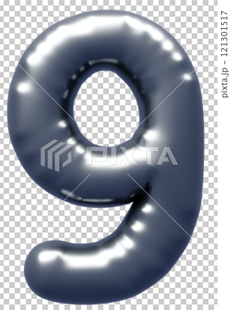 3D画像_風船_9_シルバー 121301517