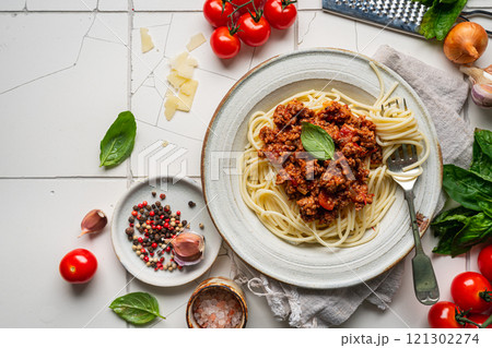 Pasta spaghetti bolognese Pasta spaghetti bolognese 121302274