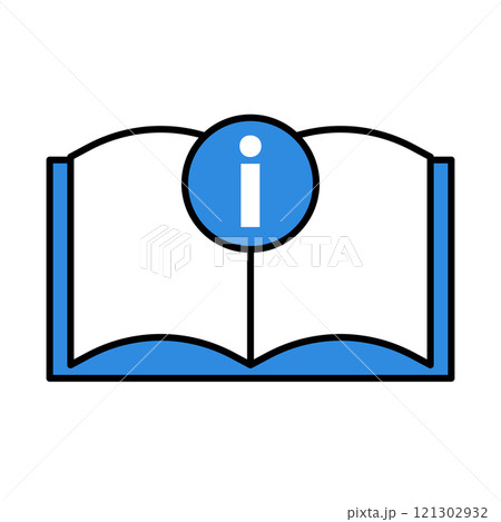 開いた説明書のアイコン 121302932