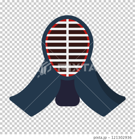 Illustration of the face of kendo 121302936