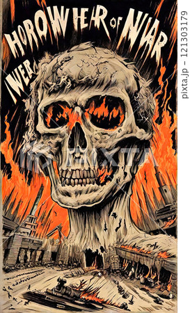 Nuclear War Horror Concept. The end of the world. Apocalypse. Nuclear War Horror Concept. The end of the world. Apocalypse. 121303179